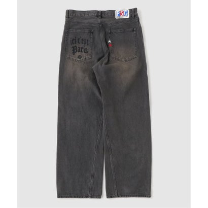 【Paris Saint-Germain / パリ・サン＝ジェルマン】 JP STRAIGHT DENIM PANTS（ブラック）｜詳細画像
