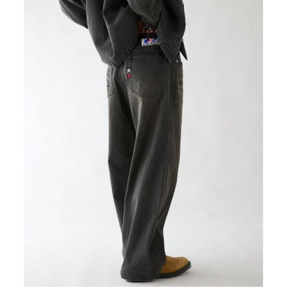 【Paris Saint-Germain / パリ・サン＝ジェルマン】 JP STRAIGHT DENIM PANTS（ブラック）｜詳細画像