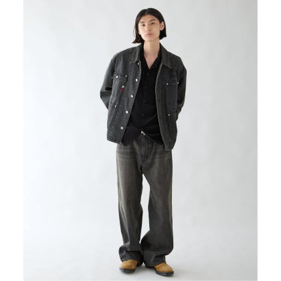 【Paris Saint-Germain / パリ・サン＝ジェルマン】 JP STRAIGHT DENIM PANTS（ブラック）｜詳細画像