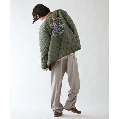 《予約》【Paris Saint-Germain / パリ・サン＝ジェルマン】 JP PANAME QUILT JACKET（カーキ A）｜詳細画像