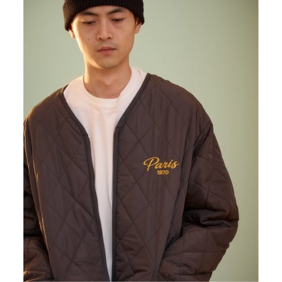 《予約》【Paris Saint-Germain / パリ・サン＝ジェルマン】 JP PANAME QUILT JACKET（カーキ A）｜詳細画像