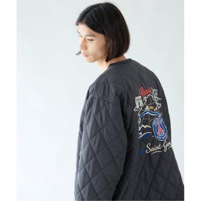 《予約》【Paris Saint-Germain / パリ・サン＝ジェルマン】 JP PANAME QUILT JACKET（カーキ A）｜詳細画像