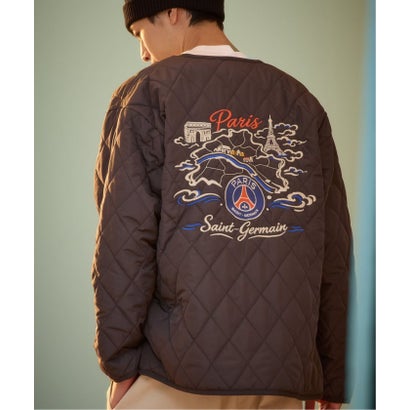 《予約》【Paris Saint-Germain / パリ・サン＝ジェルマン】 JP PANAME QUILT JACKET（カーキ A）｜詳細画像