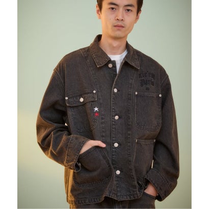 【Paris Saint-Germain / パリ・サン＝ジェルマン】PSG JP DENIM COVERALL（ブラック）｜詳細画像