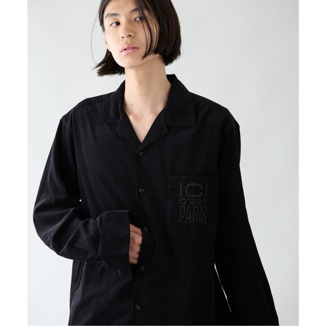 【Paris Saint-Germain】 JP ICI C'EST PARIS Shirts corduroy（ブラック）