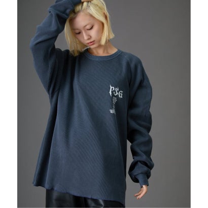 【Paris Saint-Germain / パリ・サン＝ジェルマン】 JP WAFFLE LONG SLEEVE（ホワイト）｜詳細画像
