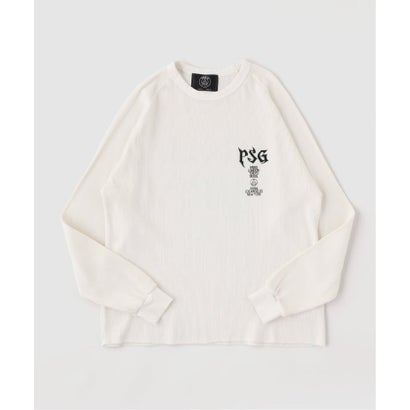 【Paris Saint-Germain / パリ・サン＝ジェルマン】 JP WAFFLE LONG SLEEVE（ホワイト）｜詳細画像