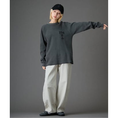 【Paris Saint-Germain / パリ・サン＝ジェルマン】 JP WAFFLE LONG SLEEVE（ホワイト）｜詳細画像