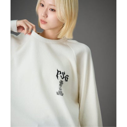 【Paris Saint-Germain / パリ・サン＝ジェルマン】 JP WAFFLE LONG SLEEVE（ホワイト）｜詳細画像
