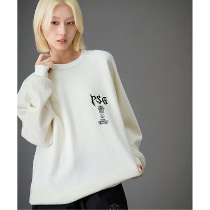 【Paris Saint-Germain / パリ・サン＝ジェルマン】 JP WAFFLE LONG SLEEVE（ホワイト）｜詳細画像