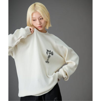 【Paris Saint-Germain / パリ・サン＝ジェルマン】 JP WAFFLE LONG SLEEVE（ホワイト）｜詳細画像