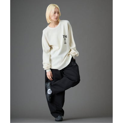 【Paris Saint-Germain / パリ・サン＝ジェルマン】 JP WAFFLE LONG SLEEVE（ホワイト）｜詳細画像