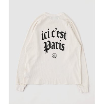 【Paris Saint-Germain / パリ・サン＝ジェルマン】 JP WAFFLE LONG SLEEVE（ホワイト）｜詳細画像