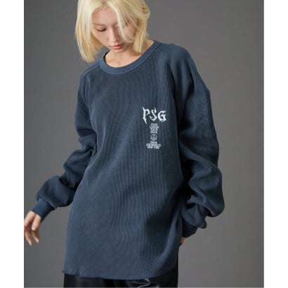 【Paris Saint-Germain / パリ・サン＝ジェルマン】 JP WAFFLE LONG SLEEVE（ホワイト）｜詳細画像