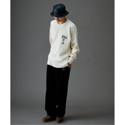 【Paris Saint-Germain / パリ・サン＝ジェルマン】 JP WAFFLE LONG SLEEVE（グレー）｜詳細画像