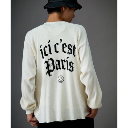 【Paris Saint-Germain / パリ・サン＝ジェルマン】 JP WAFFLE LONG SLEEVE（グレー）｜詳細画像