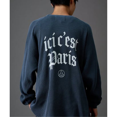 【Paris Saint-Germain / パリ・サン＝ジェルマン】 JP WAFFLE LONG SLEEVE（グレー）｜詳細画像