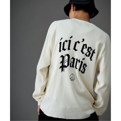 【Paris Saint-Germain / パリ・サン＝ジェルマン】 JP WAFFLE LONG SLEEVE（グレー）｜詳細画像