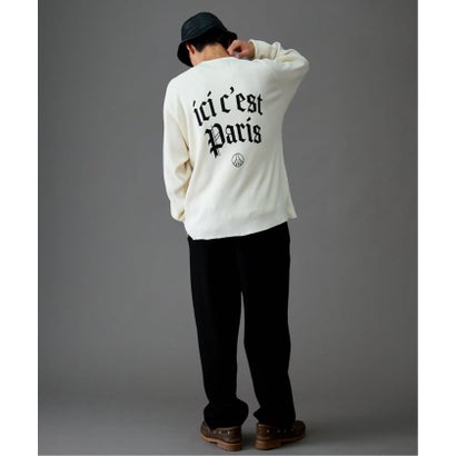 【Paris Saint-Germain / パリ・サン＝ジェルマン】 JP WAFFLE LONG SLEEVE（グレー）｜詳細画像
