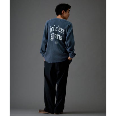 【Paris Saint-Germain / パリ・サン＝ジェルマン】 JP WAFFLE LONG SLEEVE（グレー）｜詳細画像