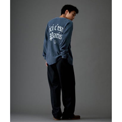【Paris Saint-Germain / パリ・サン＝ジェルマン】 JP WAFFLE LONG SLEEVE（グレー）｜詳細画像