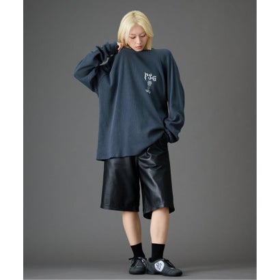 【Paris Saint-Germain / パリ・サン＝ジェルマン】 JP WAFFLE LONG SLEEVE（グレー）｜詳細画像