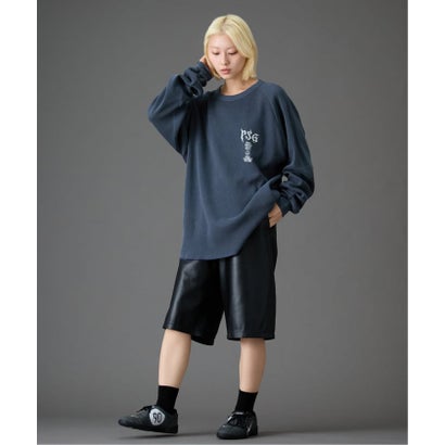 【Paris Saint-Germain / パリ・サン＝ジェルマン】 JP WAFFLE LONG SLEEVE（グレー）｜詳細画像