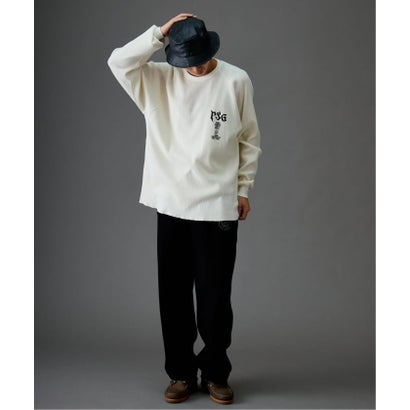 【Paris Saint-Germain / パリ・サン＝ジェルマン】 JP WAFFLE LONG SLEEVE（グレー）｜詳細画像