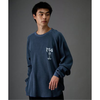 【Paris Saint-Germain / パリ・サン＝ジェルマン】 JP WAFFLE LONG SLEEVE（グレー）｜詳細画像