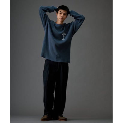 【Paris Saint-Germain / パリ・サン＝ジェルマン】 JP WAFFLE LONG SLEEVE（グレー）｜詳細画像