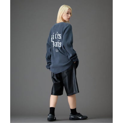 【Paris Saint-Germain / パリ・サン＝ジェルマン】 JP WAFFLE LONG SLEEVE（グレー）｜詳細画像