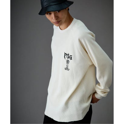 【Paris Saint-Germain / パリ・サン＝ジェルマン】 JP WAFFLE LONG SLEEVE（グレー）｜詳細画像