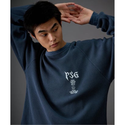 【Paris Saint-Germain / パリ・サン＝ジェルマン】 JP WAFFLE LONG SLEEVE（グレー）｜詳細画像
