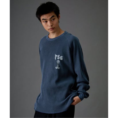 【Paris Saint-Germain / パリ・サン＝ジェルマン】 JP WAFFLE LONG SLEEVE（グレー）｜詳細画像