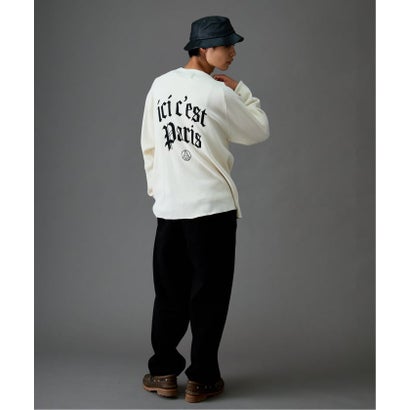 【Paris Saint-Germain / パリ・サン＝ジェルマン】 JP WAFFLE LONG SLEEVE（グレー）｜詳細画像