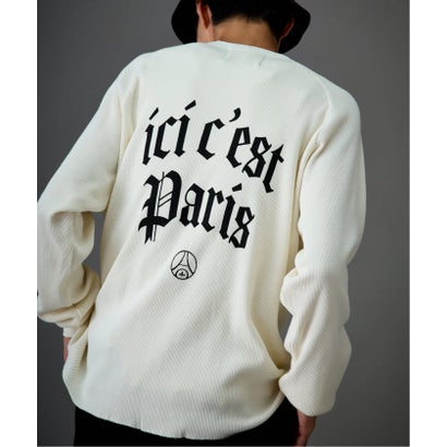 【Paris Saint-Germain / パリ・サン＝ジェルマン】 JP WAFFLE LONG SLEEVE（グレー）｜詳細画像