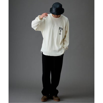 【Paris Saint-Germain / パリ・サン＝ジェルマン】 JP WAFFLE LONG SLEEVE（グレー）｜詳細画像