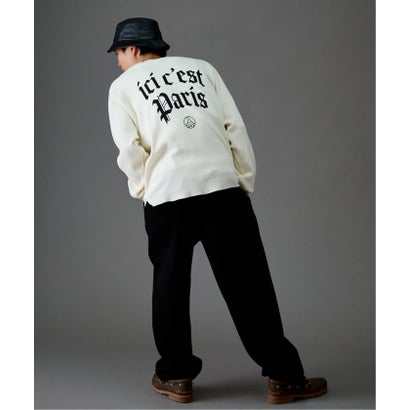 【Paris Saint-Germain / パリ・サン＝ジェルマン】 JP WAFFLE LONG SLEEVE（グレー）｜詳細画像