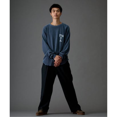 【Paris Saint-Germain / パリ・サン＝ジェルマン】 JP WAFFLE LONG SLEEVE（グレー）｜詳細画像