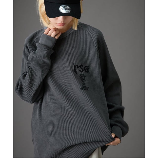 【/ パリ・サン＝ジェルマン】 JP WAFFLE LONG SLEEVE（グレー）