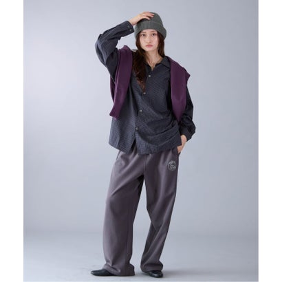 【Paris Saint-Germain / パリ・サン＝ジェルマン】 JP METALLIC LOGO PANTS（グレー）｜詳細画像