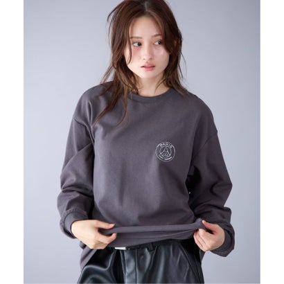 【Paris Saint-Germain / パリ・サン＝ジェルマン】 JP METALLIC LOGO L/S（グレー）｜詳細画像