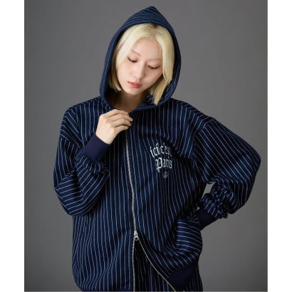 【Paris Saint-Germain / パリ・サン＝ジェルマン】 JP Stripe Hoodie（ネイビー）｜詳細画像