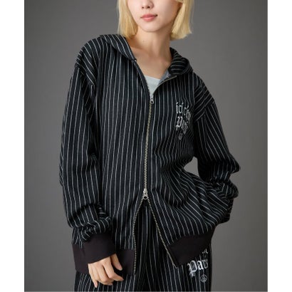 【Paris Saint-Germain / パリ・サン＝ジェルマン】 JP Stripe Hoodie（ネイビー）｜詳細画像
