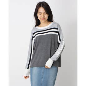PAJAR SALMO LADIES CROPPED BOAT NECK SWEATER （CHARCOAL-HEATHER-022）