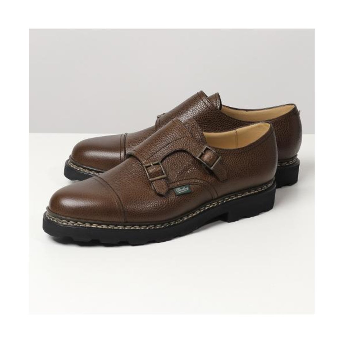 パラブーツ Paraboot PARABOOT ダブルモンクレザーシューズ 981435 