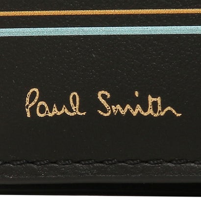 ポールスミス Paul Smith 二つ折り財布 マルチストライプ ブラック メンズ PAUL SMITH M1A4833 LFISIG 79 （BLACKS）｜詳細画像