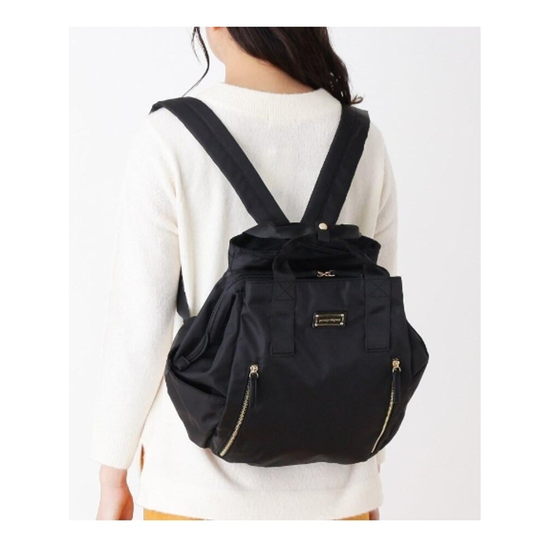 パサージュ ミニョン passage mignon 3層構造2WAYリュック (ブラック 