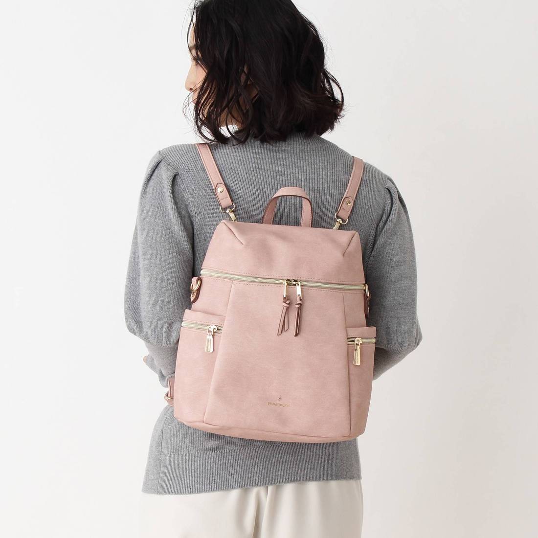 パサージュ ミニョン passage mignon 2WAYベイクドカラーバッグ 