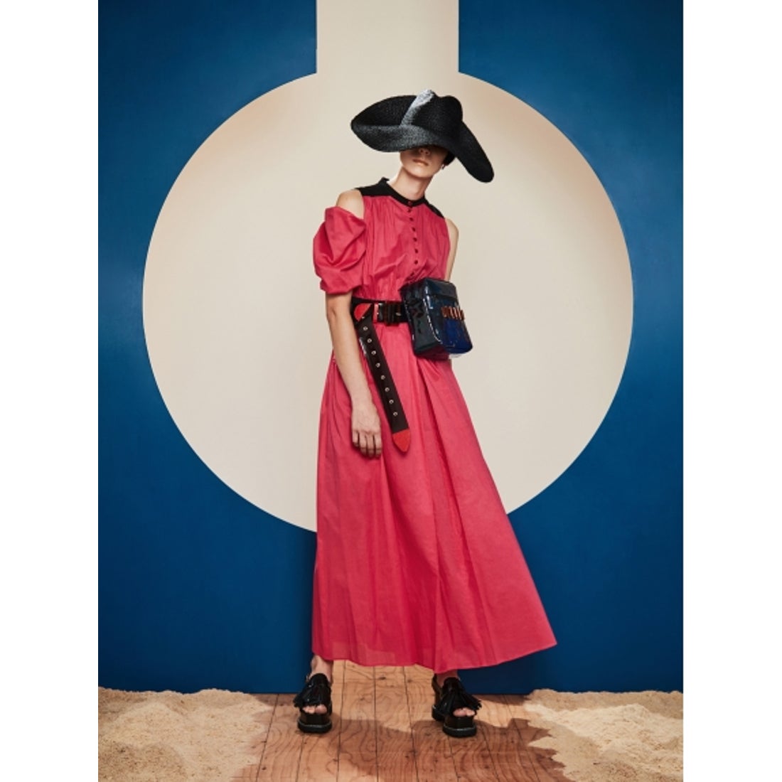 PAMEO POSE Removable Sleeve Dress （ピンク） -ファッション通販 
